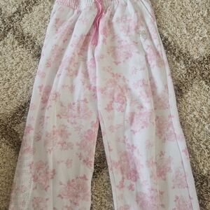 Victoria's Secret Pink Floral Straight Leg Pants